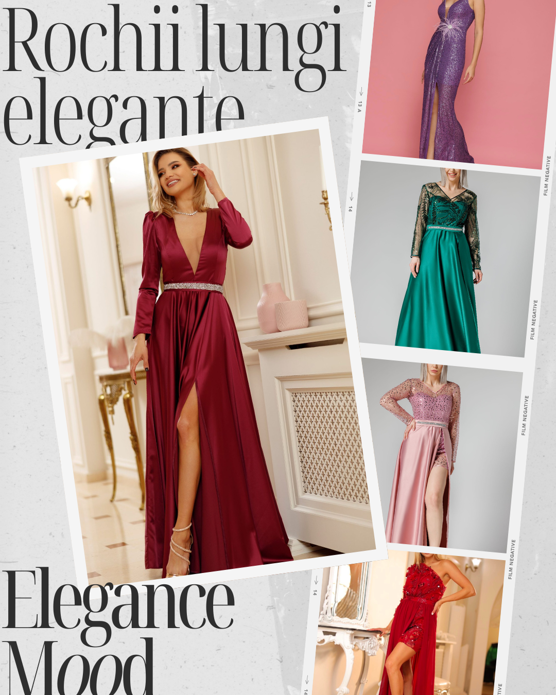 Rochii lungi elegante pentru nuntă, botez și evenimente speciale